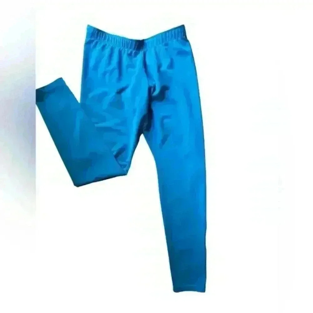 Women’s Nike Bright Blue Cotton Workout‎ Leggings, Large